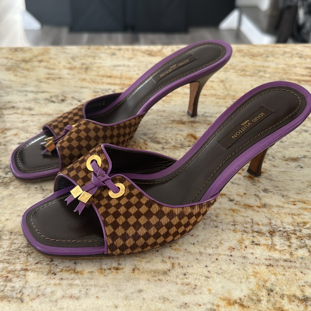 Louis Vuitton Ponyhair Sandals - Picture 2 of 4